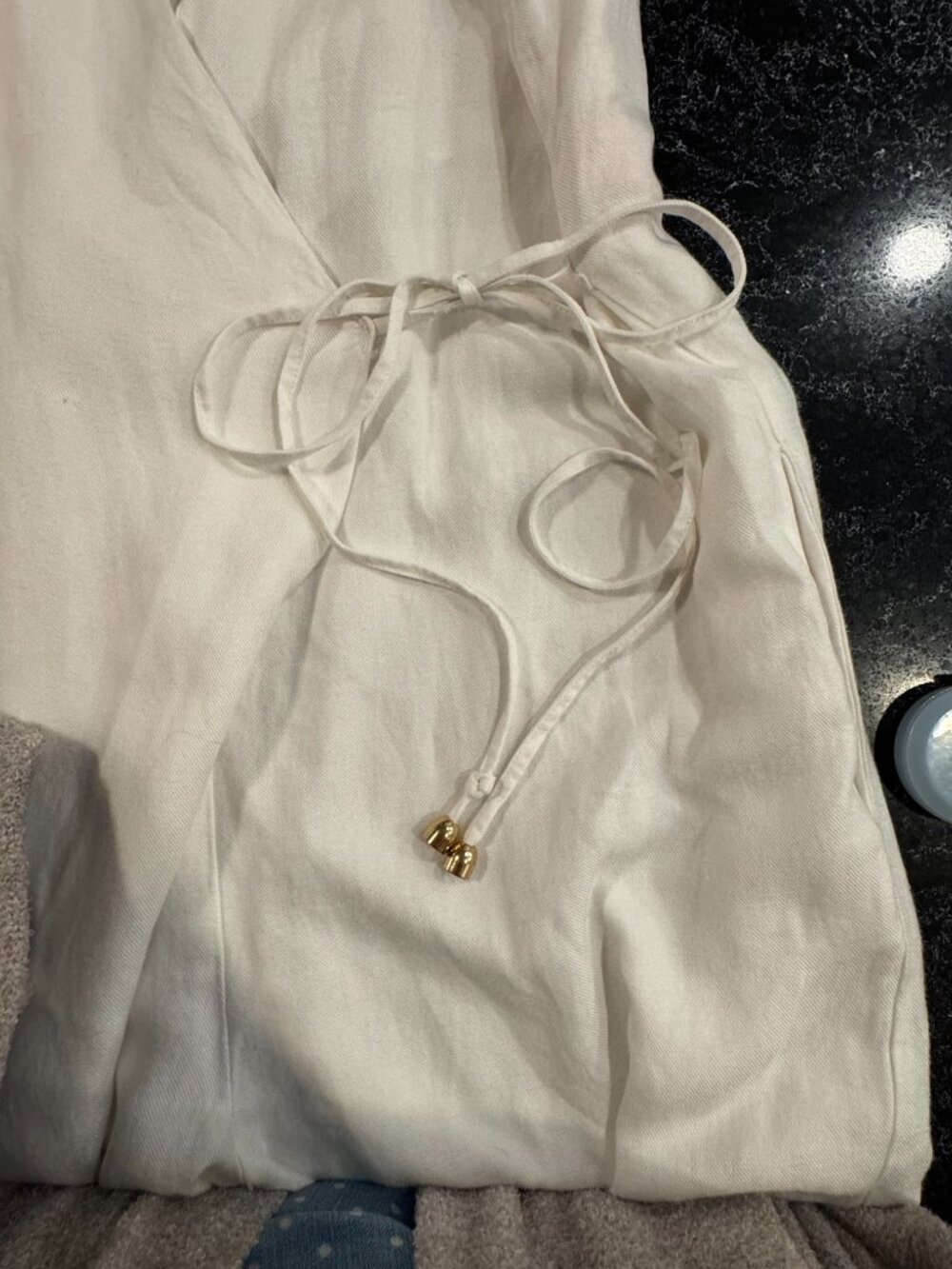 Rosetta Getty Collective White Apron Jumpsuit Size 14 - Picture 7 of 12